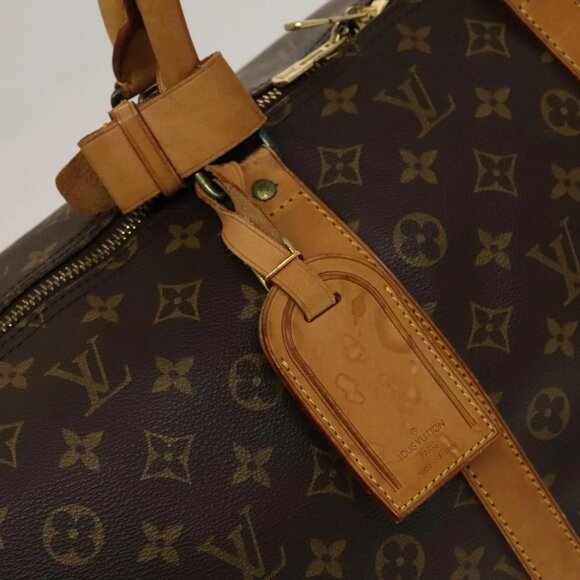 LOUIS VUITTON Monogram Keepall 55 Boston Bag M41424 LV Auth 131763 - Picture 13 of 16